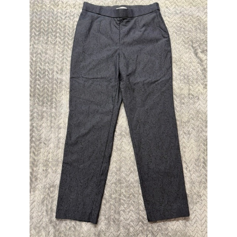 Dana Buchman Womens Charcoal Gray Straight Leg Pull On Pants M 0543